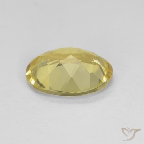 Beryl Gemstone in 10 x 8 mm (calibrated) Size for Sale, Beryl Stone in Brownish Yellow Color
