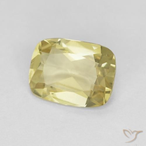 1.10 ct Yellow Beryl Stone, Natural Beryl in Cushion-Cut Shape for Sale
