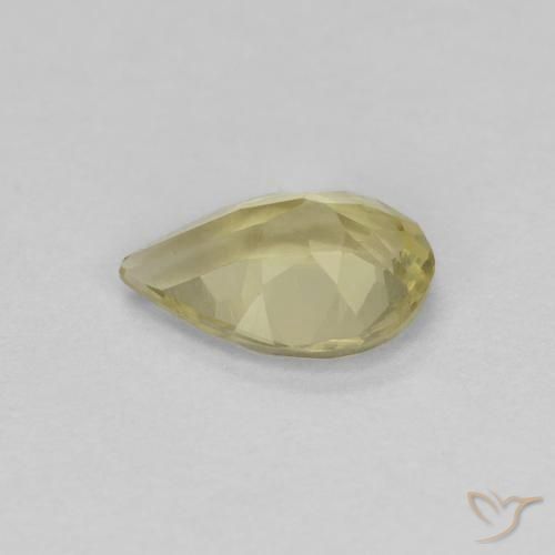 Beryl Gemstone in 6.8 x 4.7 mm Size for Sale, Beryl Stone in Medium Yellow Color
