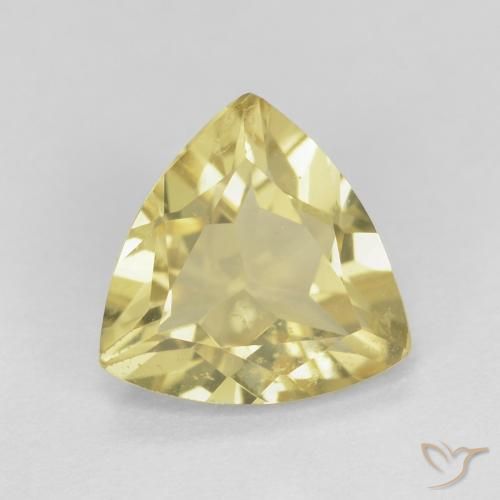 1.39ct Natural Warm Yellow Beryl, Trillion, VS