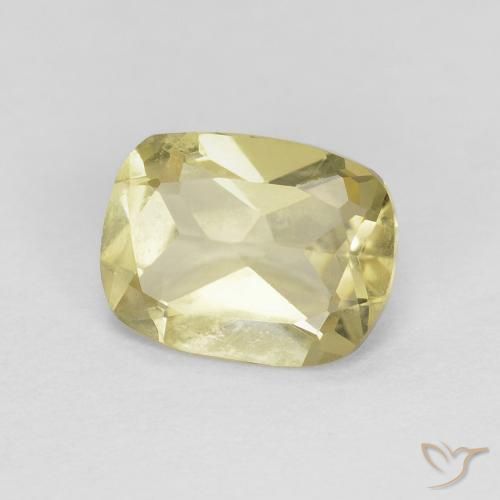 1.13 ct Yellow Beryl Stone, Natural Beryl in Cushion-Cut Shape for Sale