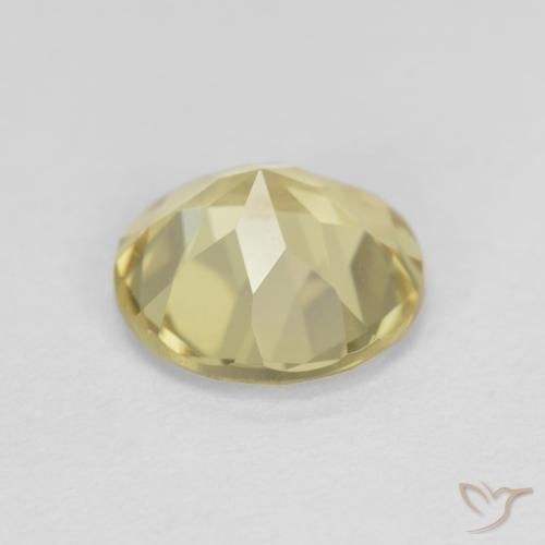 Beryl Gemstone in 8.5 mm (calibrated) Size for Sale, Beryl Stone in Medium Yellow Color