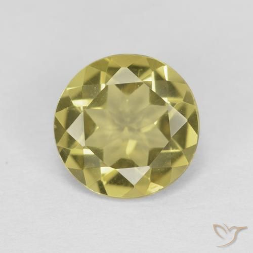 1.19ct Natural Medium Yellow Beryl, Round, VVS