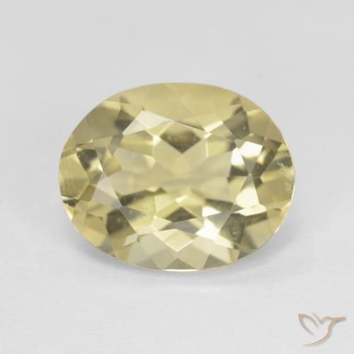 3.27ct Natural Dijon Yellow Beryl, Oval, VVS