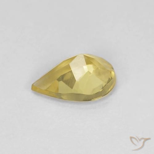 Beryl Gemstone in 7 x 5 mm (calibrated) Size for Sale, Beryl Stone in Dijon Yellow Color