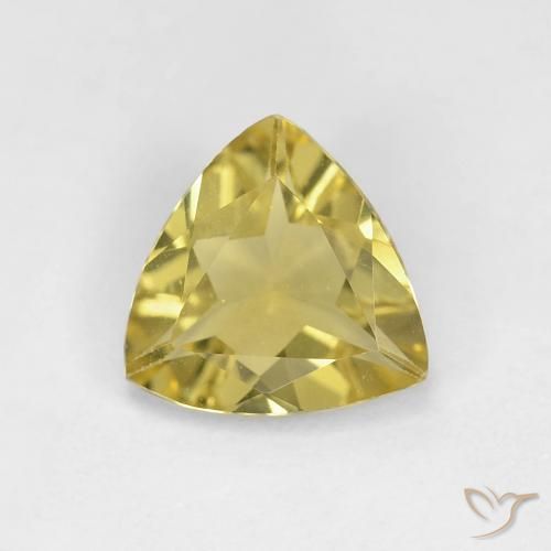 1.22ct Natural Warm Yellow Beryl, Trillion, VS