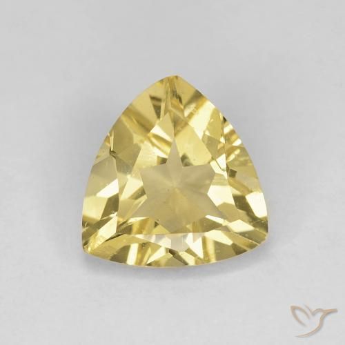 1.37ct Natural Warm Yellow Beryl, Trillion, VS