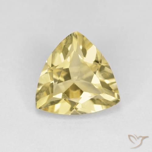1.34ct Natural Warm Yellow Beryl, Trillion, VS