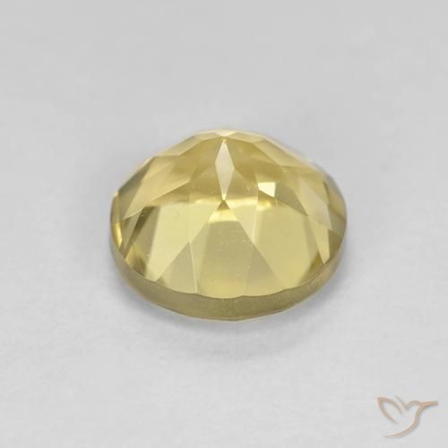 Beryl Gemstone in 7 mm (calibrated) Size for Sale, Beryl Stone in Light Golden-Yellow Color