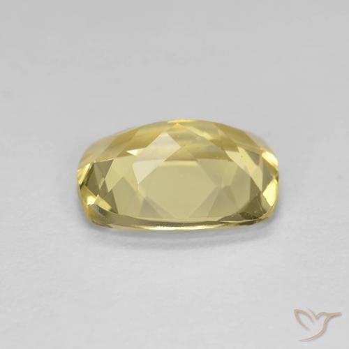 Beryl Gemstone in 9 x 7 mm (calibrated) Size for Sale, Beryl Stone in Very Light Dijon Yellow Color