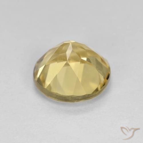Beryl Gemstone in 8 mm (calibrated) Size for Sale, Beryl Stone in Light Gold Color