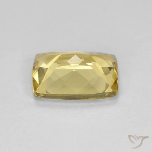 Beryl Gemstone in 9 x 7 mm (calibrated) Size for Sale, Beryl Stone in Light Golden-Yellow Color
