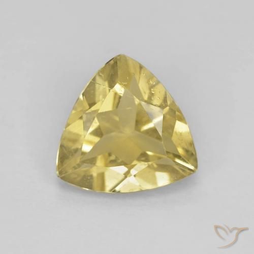 1.50ct Natural Warm Yellow Beryl, Trillion, VS
