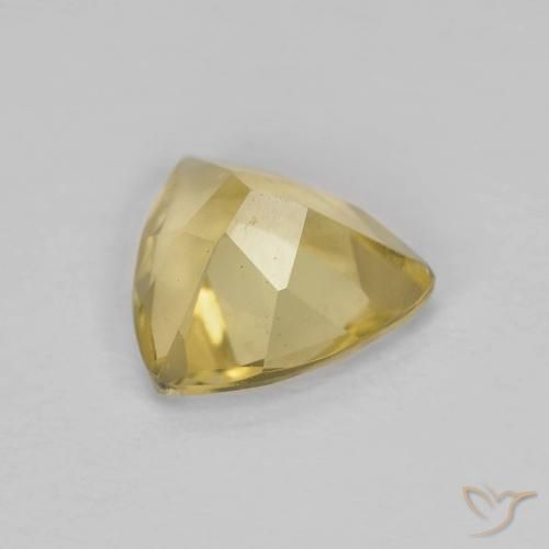 Beryl Gemstone in 6.9 x 6.7 mm Size for Sale, Beryl Stone in Warm Yellow Color