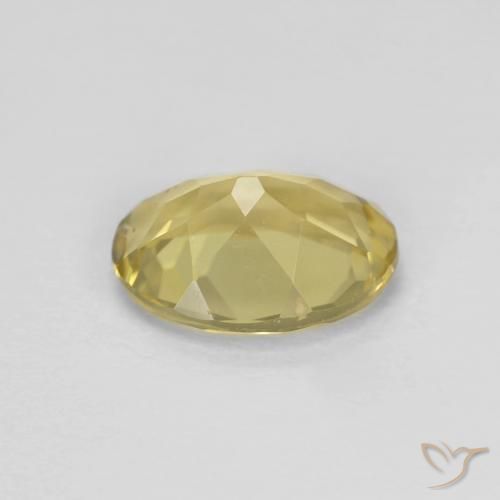 Beryl Gemstone in 8.5 x 6.5 mm Size for Sale, Beryl Stone in Light Golden-Yellow Color