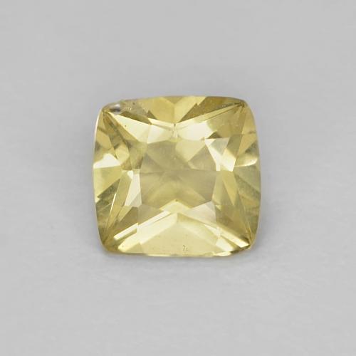 0.45 ct Yellow Beryl Gemstone, Beryl Gem in Cushion-Cut Shape for Sale.