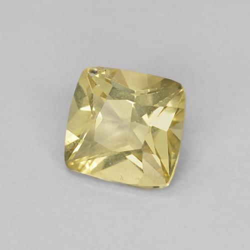 0.45 ct Yellow Beryl Stone, Natural Beryl in Cushion-Cut Shape for Sale