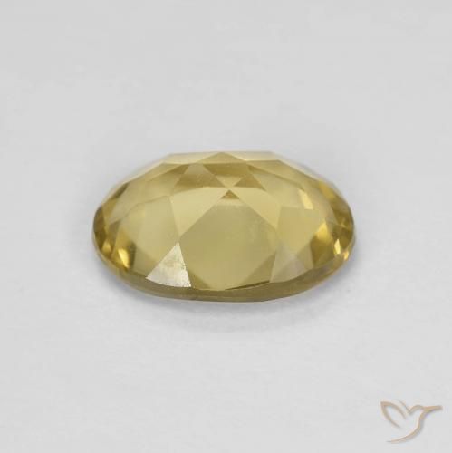 Beryl Gemstone in 9 x 7 mm (calibrated) Size for Sale, Beryl Stone in Golden Yellow Color