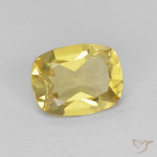 1.16 ct Yellow Beryl Stone, Natural Beryl in Cushion-Cut Shape for Sale