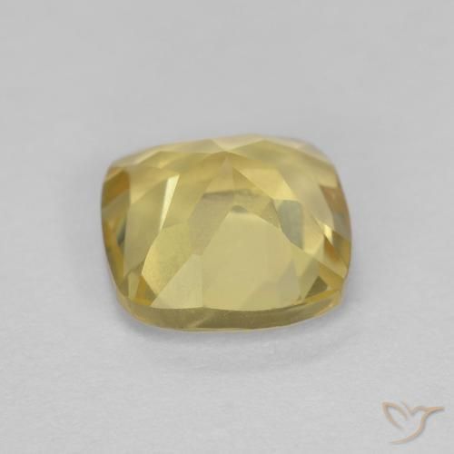 Beryl Gemstone in 7 x 7 mm (calibrated) Size for Sale, Beryl Stone in Light Bumblebee Yellow Color