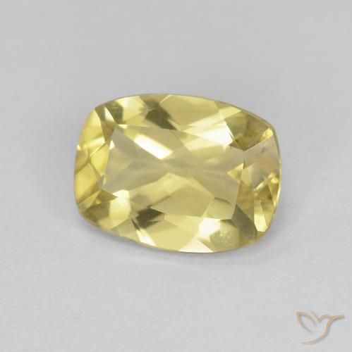 1.39ct Natural Light Golden-Yellow Beryl, Cushion, VVS