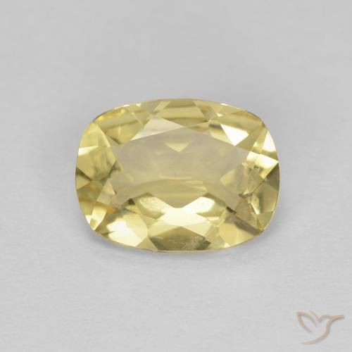 1.12ct Natural Warm Yellow Beryl, Cushion, VVS