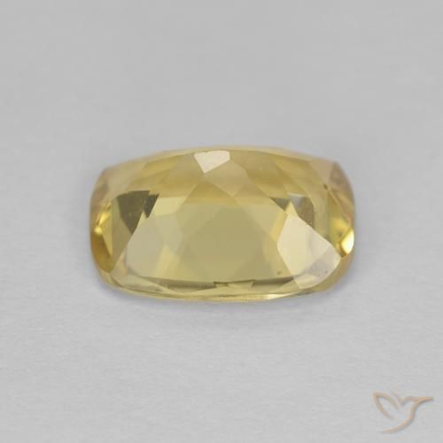 Beryl Gemstone in 9 x 7 mm (calibrated) Size for Sale, Beryl Stone in Light Golden-Yellow Color
