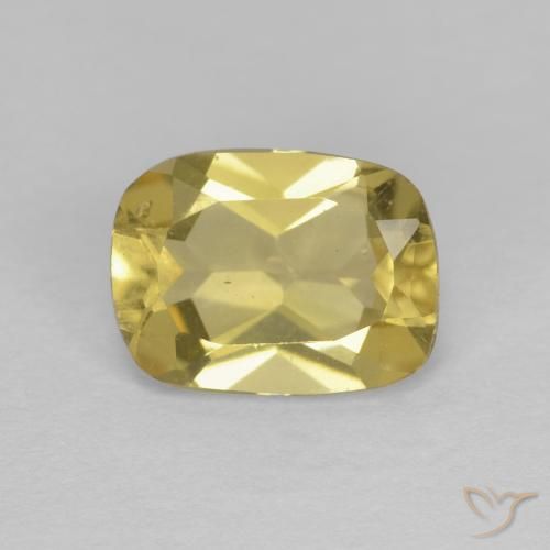 1.30ct Natural Light Golden-Yellow Beryl, Cushion, VVS
