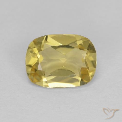 1.06ct Natural Light Golden-Yellow Beryl, Cushion, VVS