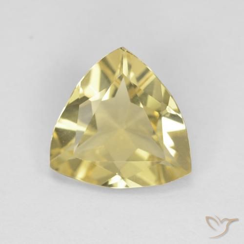 1.09ct Natural Earthy Yellow Beryl, Trillion, VVS