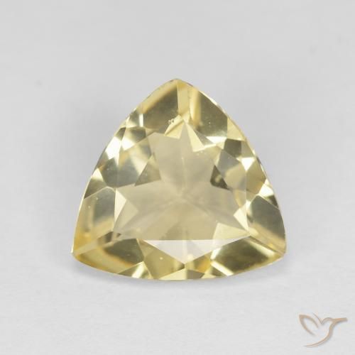 1.59ct Natural Tuscany Yellow Beryl, Trillion, VVS