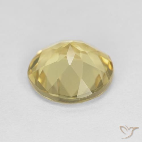 Beryl Gemstone in 8 mm (calibrated) Size for Sale, Beryl Stone in Golden Yellow Color