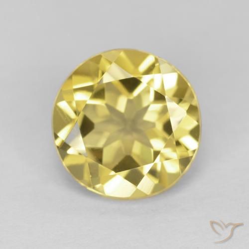 1.78ct Natural Brownish Yellow Beryl, Round, VVS-VS