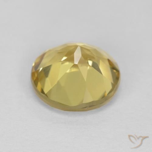 Beryl Gemstone in 8 mm (calibrated) Size for Sale, Beryl Stone in Brownish Yellow Color