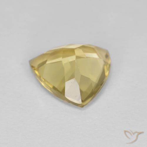 Beryl Gemstone in 9 x 8.6 mm Size for Sale, Beryl Stone in Pale Yellow Color