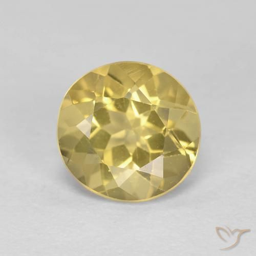 1.93ct Natural Rich Yellow Beryl, Round, VS