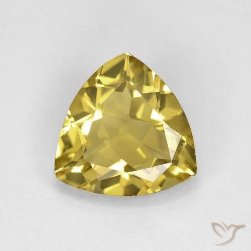 1.88ct Natural Autumn Yellow Beryl, Trillion, VS