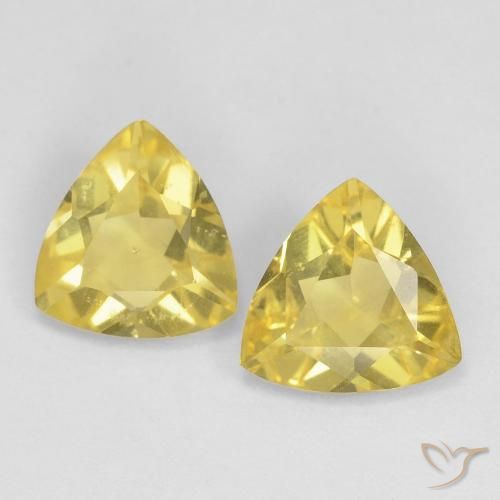 1.52ctw Natural Light Yellow Beryl, Trillion, VS