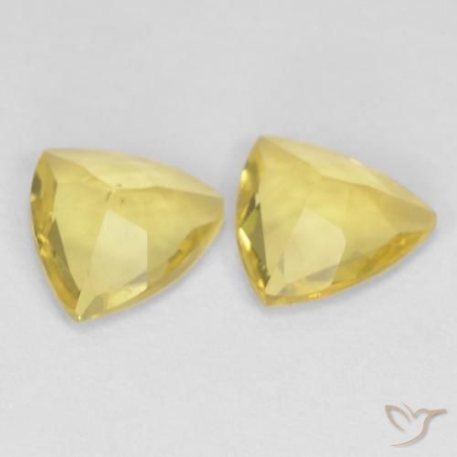 Beryl Gemstones in 7 x 7 mm (calibrated) Size for Sale, Beryl Stones in Light Yellow Color