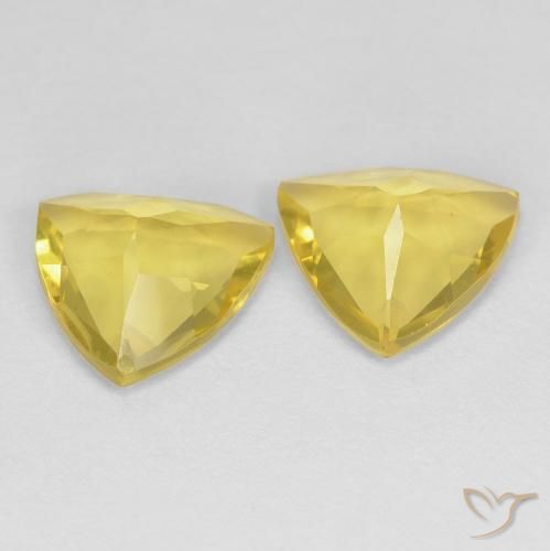 Beryl Gemstones in 8 x 8 mm (calibrated) Size for Sale, Beryl Stones in Medium Yellow Color