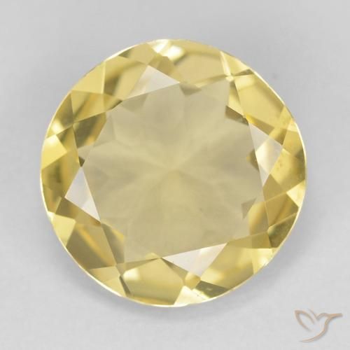 2.02ct Natural Earthy Yellow Beryl, Round, VVS