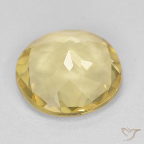 Beryl Gemstone in 9 mm (calibrated) Size for Sale, Beryl Stone in Earthy Yellow Color