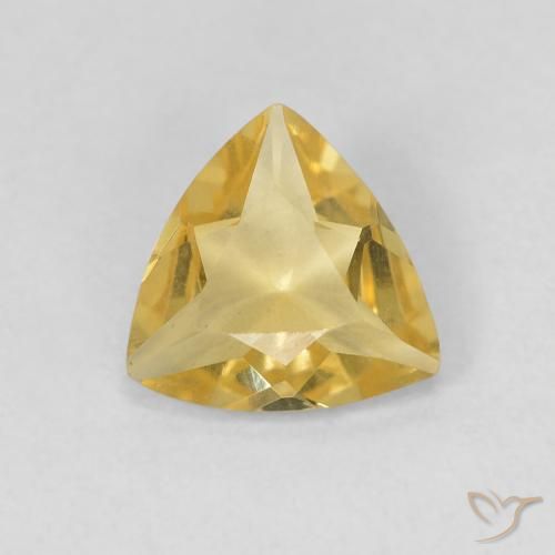 0.82ct Natural Earthy Yellow Beryl, Trillion, VVS