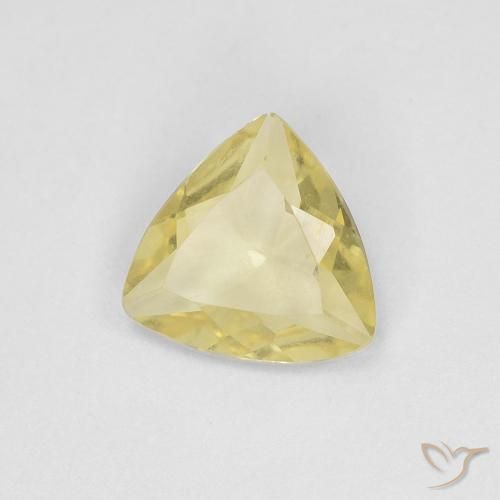 0.71ct Natural Light Honey Yellow Beryl, Trillion, VVS