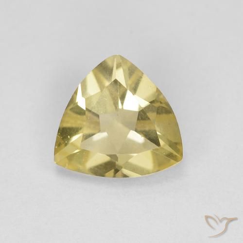 0.92ct Natural Dijon Yellow Beryl, Trillion, VVS
