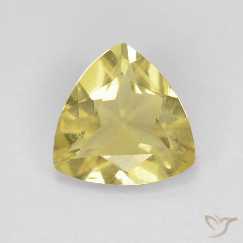 1.18ct Natural Earthy Yellow Beryl, Trillion, VVS