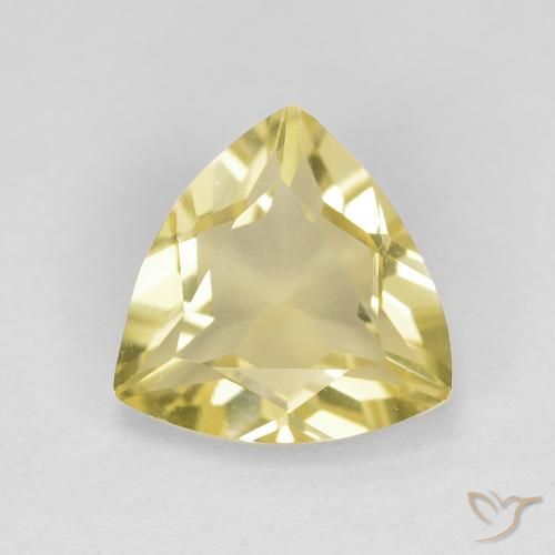 1.51ct Natural Earthy Yellow Beryl, Trillion, VVS