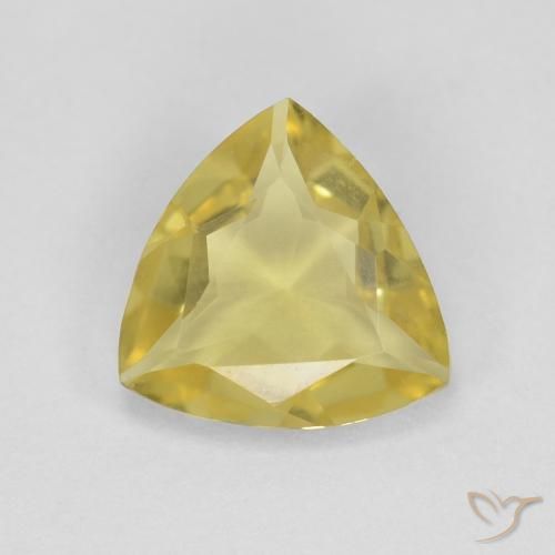 1.20ct Natural Light Yellow Beryl, Trillion, VVS