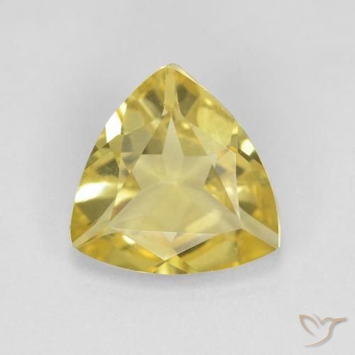 1.30ct Natural Light Yellow Beryl, Trillion, VVS