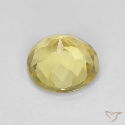 Beryl Gemstone in 8 mm (calibrated) Size for Sale, Beryl Stone in Light Yellow Color